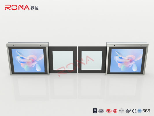 Building Access Control Pintu Keselamatan Turnstile Otomatis Dengan Permukaan Poles