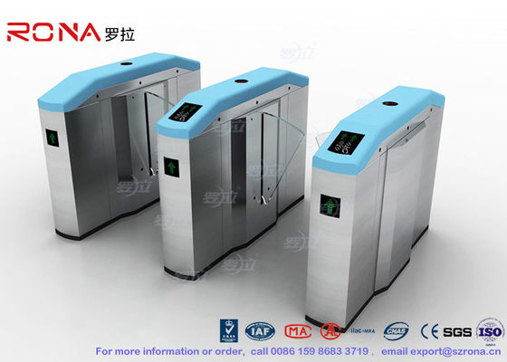 Stadion Fingerprint Optical Turnstile Flap Barrier Gate Entrance Turnstiles Swing Barrier Brushed