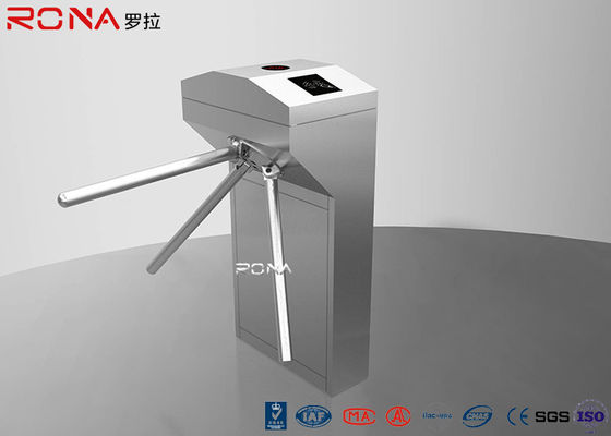 Setengah Tinggi Pedestrian Turnstile Gate Kedua Pembaca Kartu Directional RFID