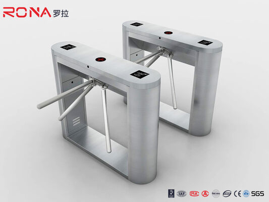 304 Stainless Steel Pedestrian Turnstile Gate Solution Untuk Pembaca Sidik Jari / Pembaca Wajah