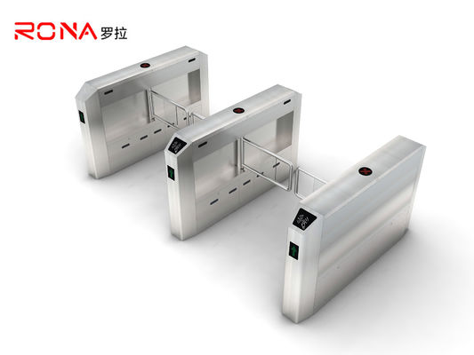 Keamanan Setengah Tinggi Pintu Putar Anti Sidik Jari Swing Turnstile Gate DC Blushless Motor